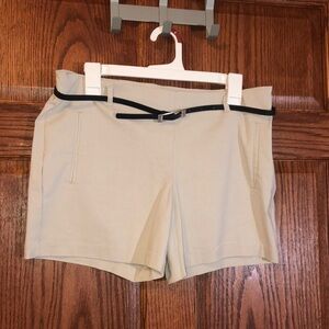 Simply Styled Cream and Black Bermudas